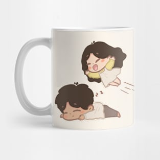 Airplane Hug Couple Mug